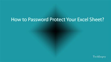 How To Password Protect Your Excel Sheet Youtube