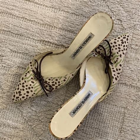 Manolo Blahnik Shoes Authentic Manolo Blahnik Mule Heels Poshmark