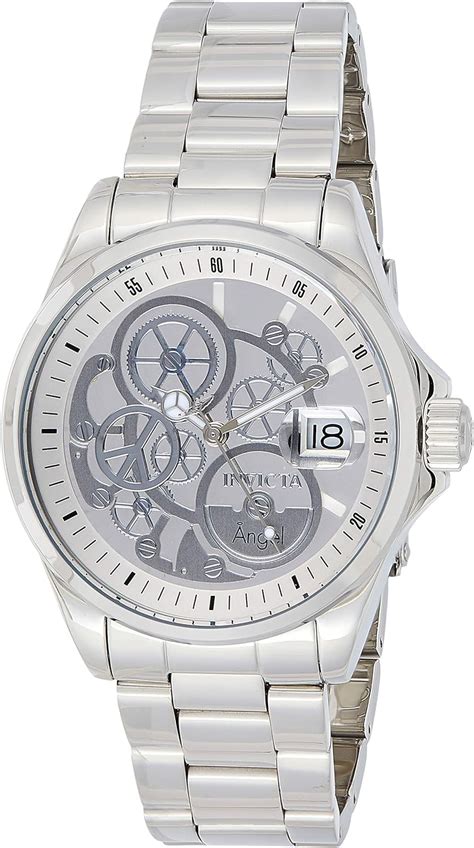 Invicta 23567 Angel Damen Uhr Edelstahl Quarz Silbernen Zifferblat