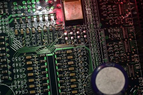 BIOS battery on board stock image. Image of macro, board - 27420615