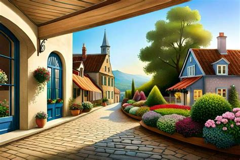 Village Cartoon Stock Photos, Images and Backgrounds for Free Download