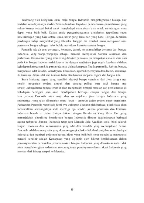 Pancasila Sebagai Alat Pemersatu Bangsa Pdf