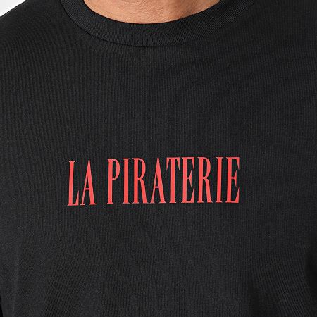 La Piraterie Tee Shirt Manches Longues Ratpi Face Noir