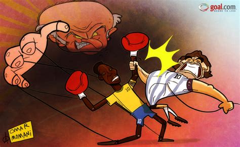 Omar Momani cartoons: Maradona takes aim at his old rival Pele