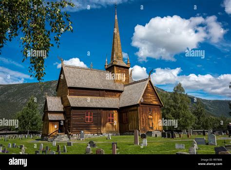 Norway lom stave church hi-res stock photography and images - Alamy