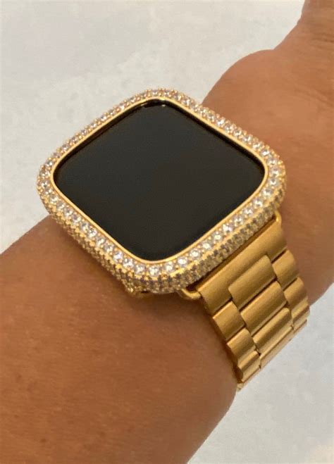 Custom Apple Watch Band Gold Rolex Style 38mm 40mm 41mm 42mm Etsy