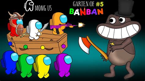 어몽어스 Vs Garten Of Banban 5 Sheriff Toadster 41화 Among Us Animation