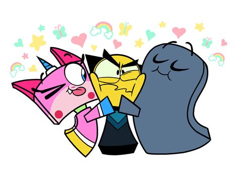 Unikitty And Brock Hug Master Frown by UnikittyFan on DeviantArt