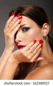 Artistic Nude Portrait Stunning Brunette Her Stock Photo Edit Now