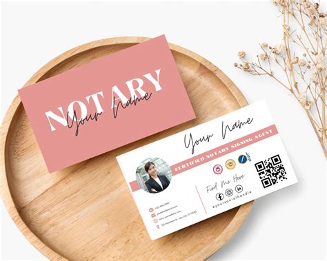 Notary Business Cards Notary Business Card Template Notary Signing