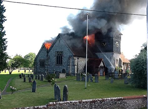 Tragedy As 800 Year Old Church Goes Up In Flames After Massive Power Surge