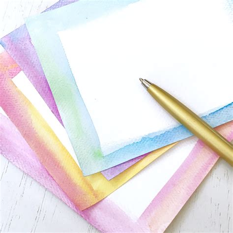 Quick Handmade Watercolor Notecards - 100 Directions