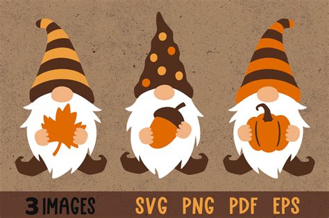 Fall Gnome Svg Gnomes Fall Svg Gnome Clipart Fall Clipart Png By Green