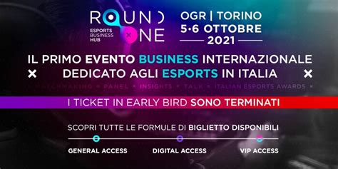 Round One A Torino Il 5 E 6 Ottobre 2021 Business E Esports