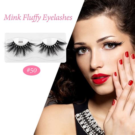 1 Pair 3d Mink False Eyelashes Natural Fluffy Thick Lashes Extension 50a Ebay