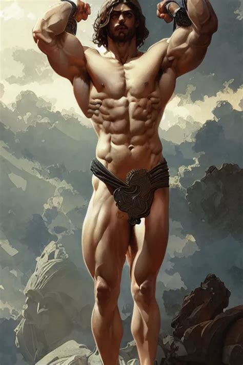 Greek God Gorgeous Amazing Muscular Fit Very Stable Diffusion