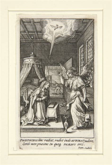 The Annunciation By Johann Sadeler I Buy Fine Art Print