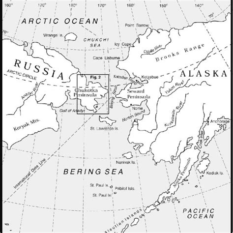 Regional map of study sites on Chukotka Peninsula, northeastern Russia ...