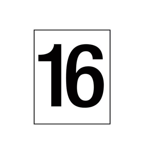arena marker numbers black mm high