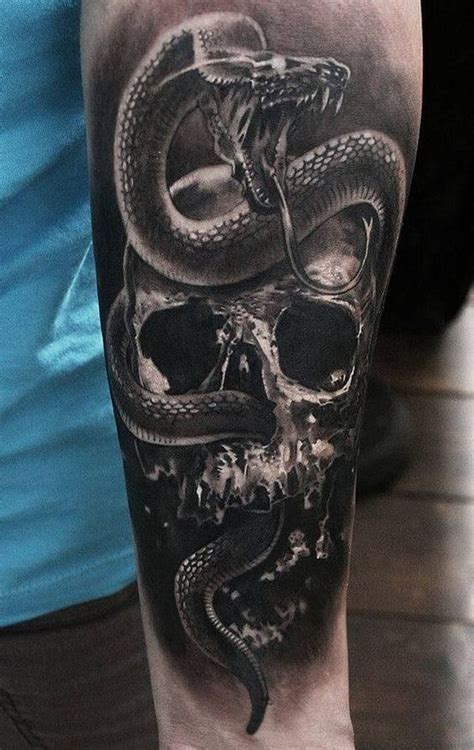 Man Is Mortal Snake Tattoo Design Skull Tattoo Design Skull Sleeve