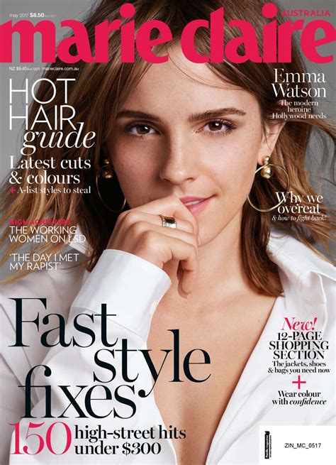 Emma Watson Marie Claire Magazine Australia May 2017 Issue • Celebmafia