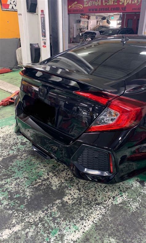 Honda Civic Fc Si Si Spoiler With Brake Light Th Gen Generation Car