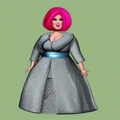 Fat And Middle Aged Barbie Digital Art Stable Diffusion