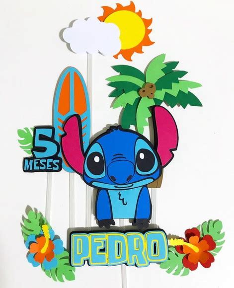 Topper De Bolo Lilo Stitch Elo Produtos Especiais