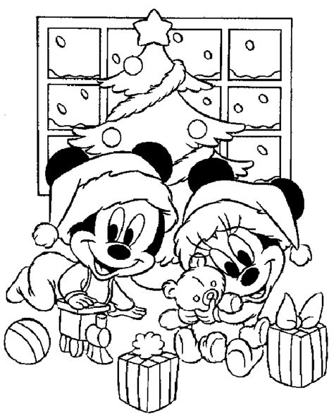 19 Dessins De Coloriage Mickey Noel à Imprimer