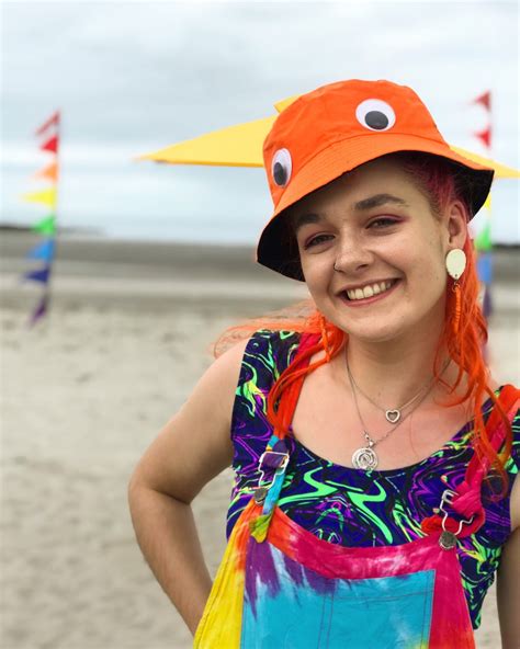 Sassy The Sasquatch Orange Bucket Hat With Googly Eyes Etsy