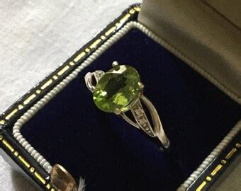 Vintage peridot ring | Etsy