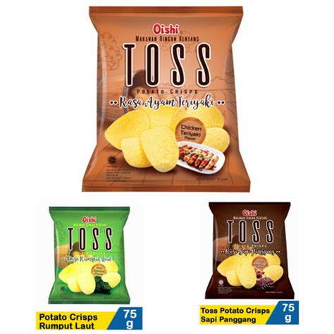 Jual Oishi Toss Potato Crisps 75 Gr Rumput Laut Kota Tangerang