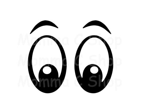 Eyes Svg And Jpeg Instant Digital Download One Color File Etsy