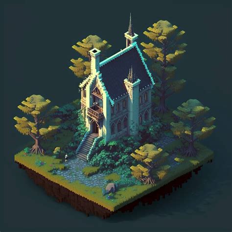 Isometric Castle Pixel Art By Nikottroou On Deviantart