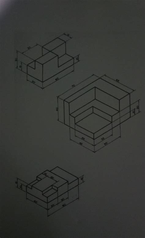 Desenhe O Lado Frontal Lado Esquerdo E Lado Superior De Cada Desenho