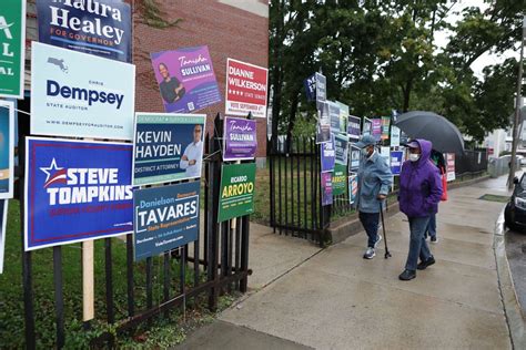 Massachusetts Voters Make Their Way To Polls For Primary Election Amid