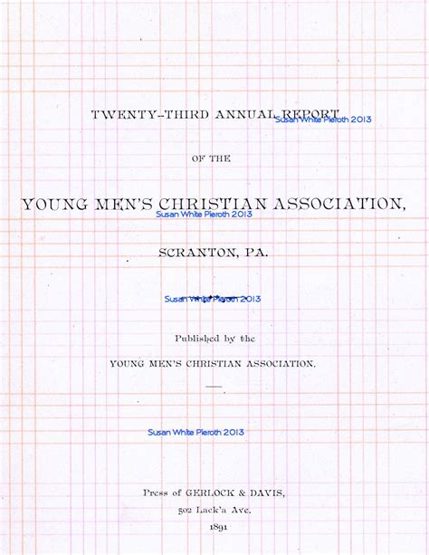 YMCA of Scranton, Pa., 1891