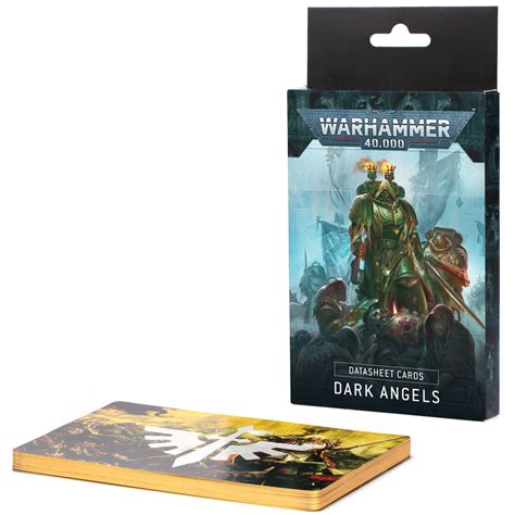 Warhammer 40K Datasheet Cards Dark Angels Tabletop Miniatures