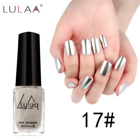 6ml Nail Polish Mirror Metallic Lacquer Finish Chrome Effect Shine Nail