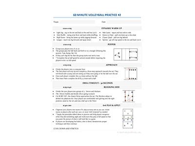 Volleyball Practice Plan - 60 Minute (Beginner) - Best Volleyball Drills