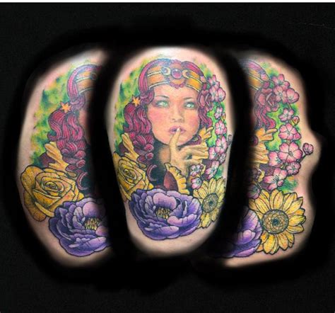 Lady Amongst Flowers By Daddy Jack Tattoonow