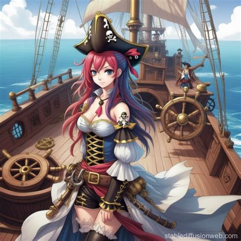 Pirate Princess in Anime World | Stable Diffusion Online