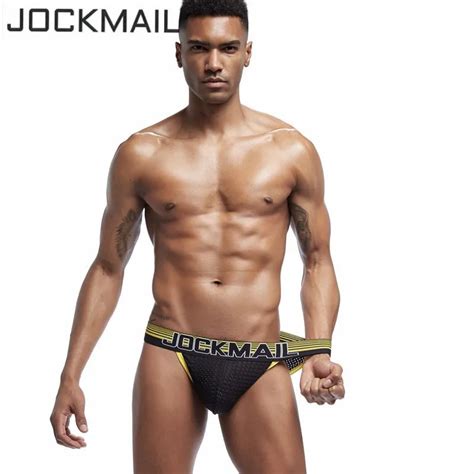 Aliexpress Buy JOCKMAIL Mesh Sexy Men Underwear Ice Silk Men Briefs Breathable Slip Bikini
