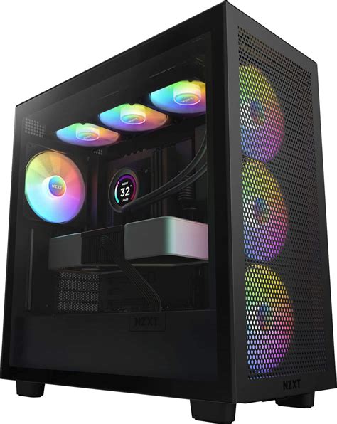 Customer Reviews Nzxt H Flow Rgb Atx Mid Tower Case With Rgb Fans