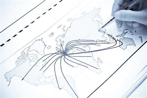 world map  lines   world stock photo  santorini