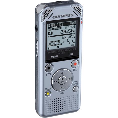 Olympus WS 801 Digital Voice Recorder Silver V406141SU000 B H