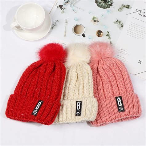 Buy Knitted Beanie Riding Sets Scarves Winter Warm Snow Ski Cap Hat