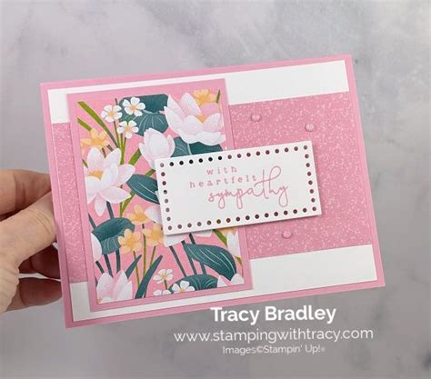 Stampin Up Lily Pond Lane Designer Series Paper Stamping With Tracy