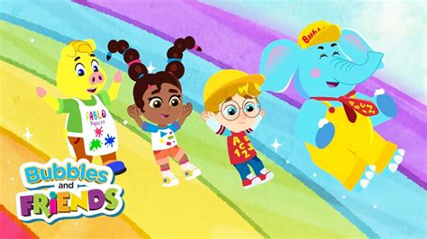 Our Colorful World Learn About Colors With Bubbles And Friends Youtube