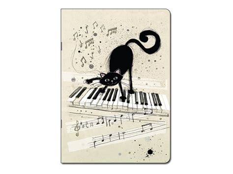 Kiub Bug Art Carnet De Notes A Lign Pages Chat Sur Piano